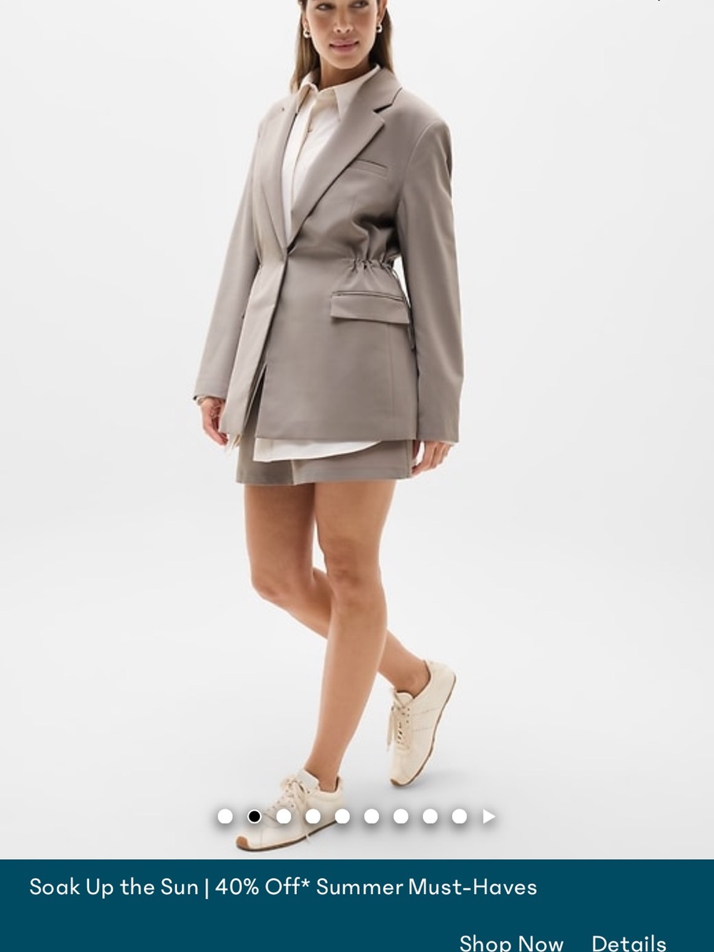 Athleta MVP Blazer in Mortar mushroom - Picture 4 of 5